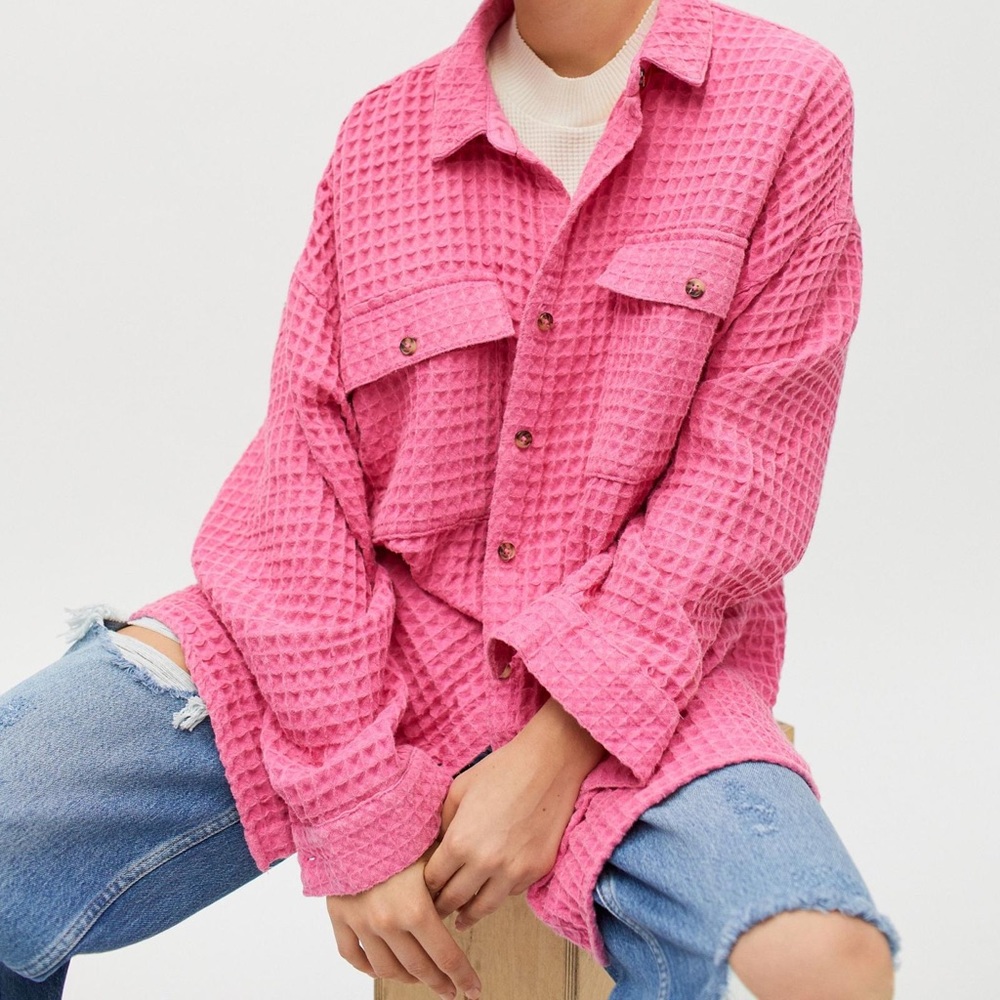 Urban Outfitters BDG Stanley Waffle Buttondown